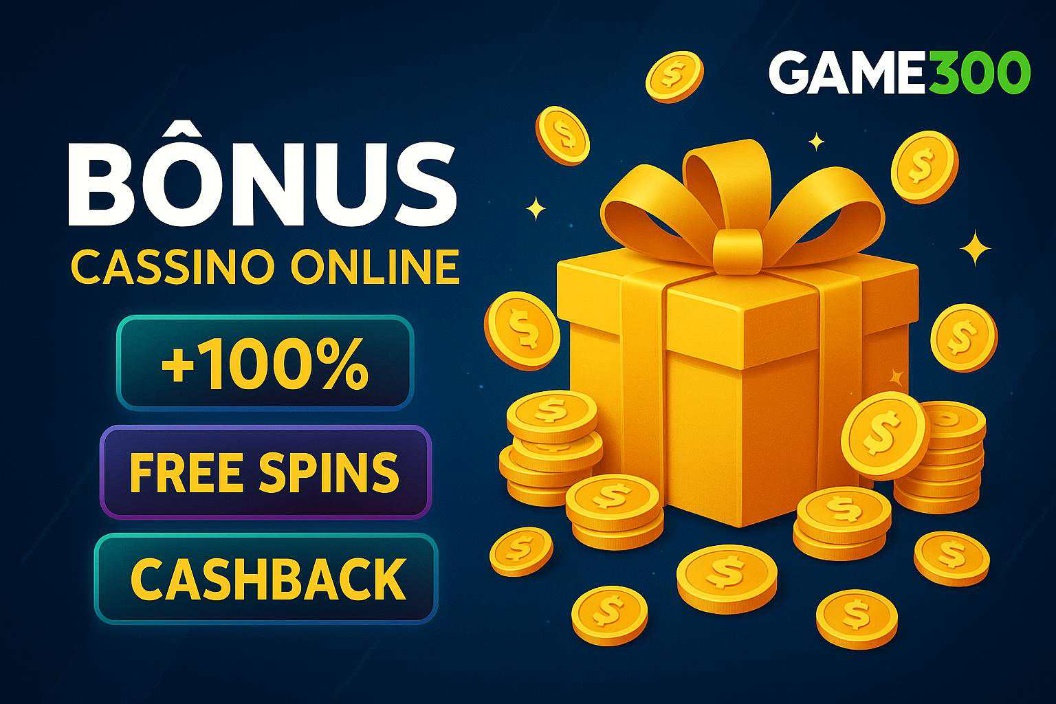 O bônus promocional GAME300 é uma ótima maneira de começar sua aventura