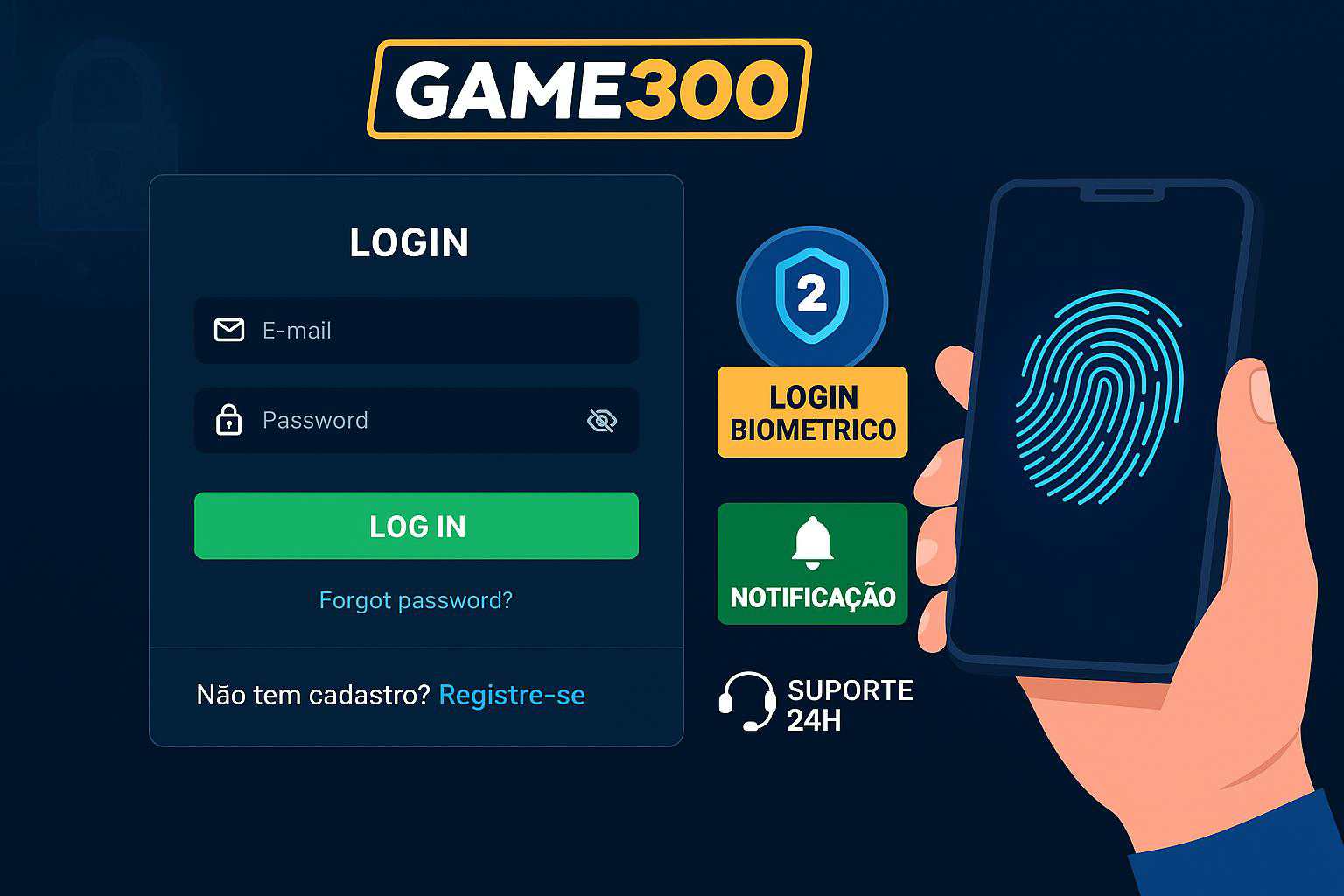 Login no Cassino GAME300